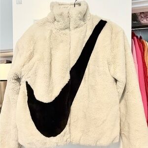 Nike Cream Fuzzy Jacket